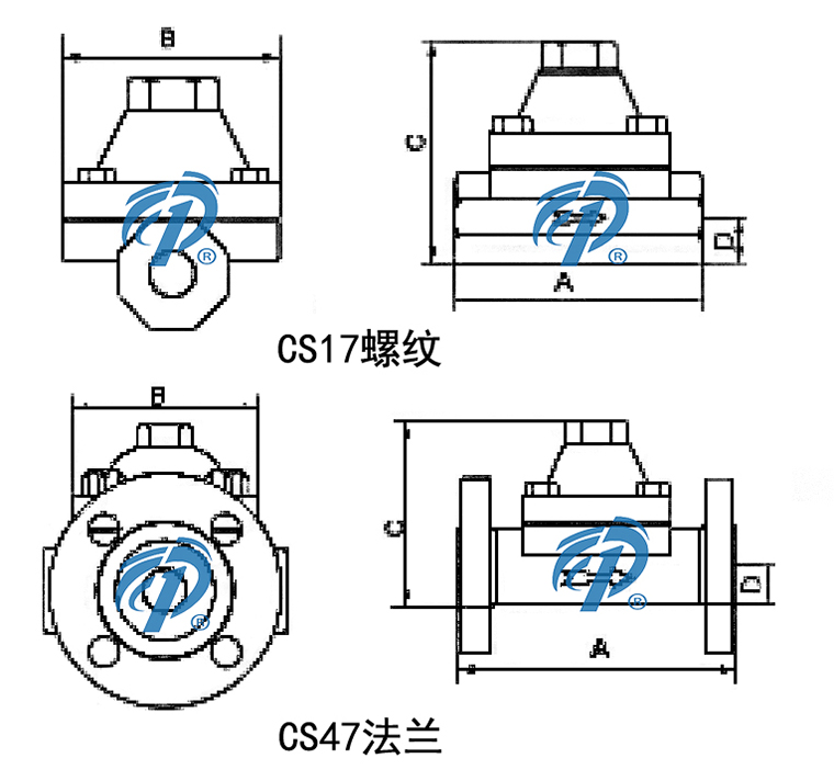 CS47法蘭雙金屬式蒸汽疏水閥結構圖- 上海昆煉閥門制造有限公司 CS47法蘭雙金屬式蒸汽疏水閥結構圖- 上海昆煉閥門制造有限公司