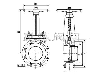 PZ673H(W)氣動刀型閘閥結構圖- 上海昆煉閥門制造有限公司 PZ673H(W)氣動刀型閘閥結構圖- 上海昆煉閥門制造有限公司